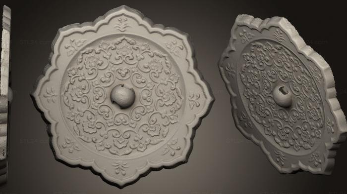 Carved Decors (Bronze mirror, CARVD_0022) 3D models for cnc